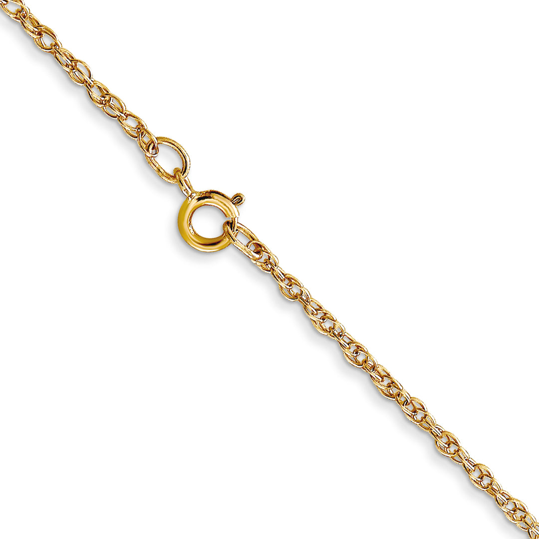 14K 1.15mmCarded Cable Rope Chain