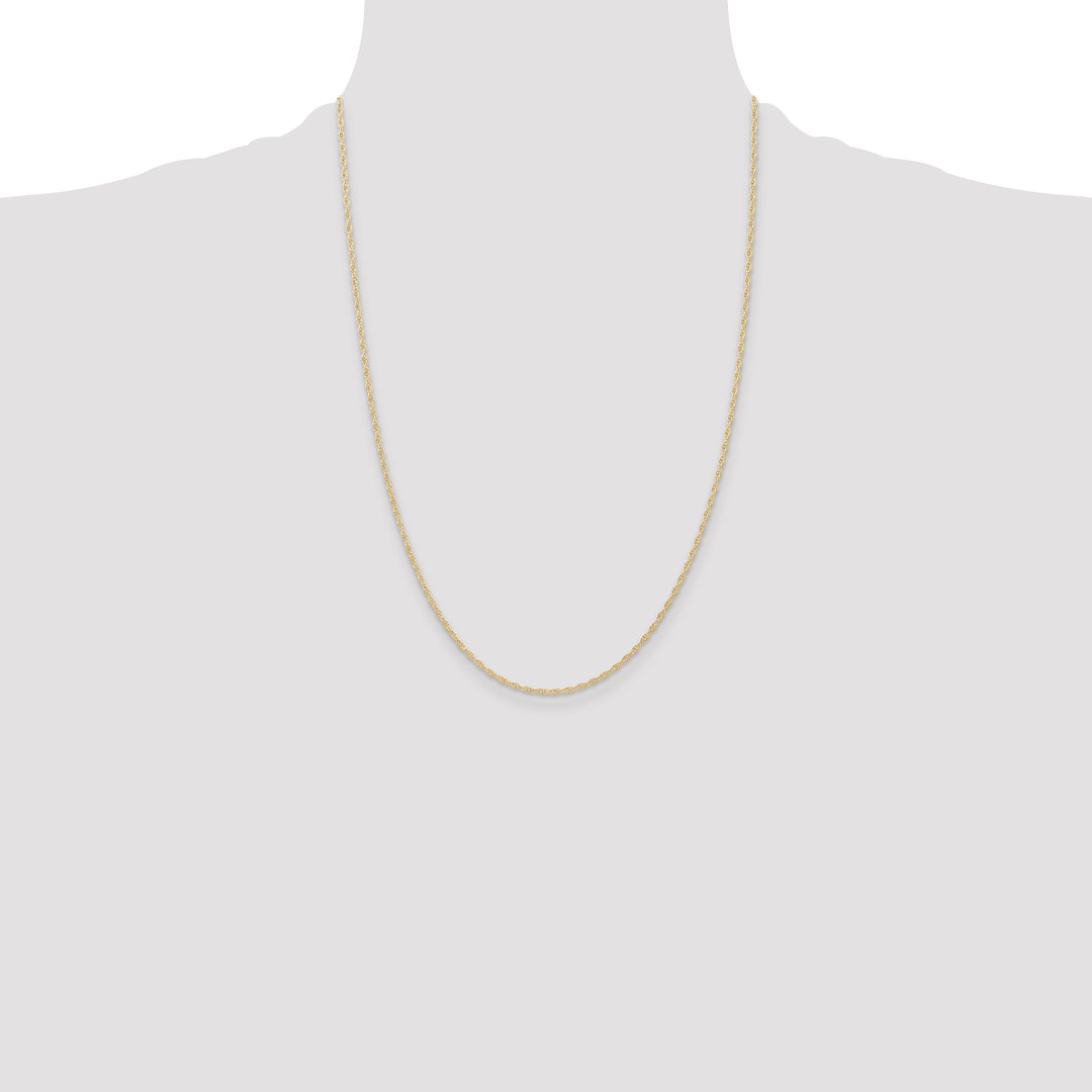 14K 1.15mm Carded Cable Rope Chain