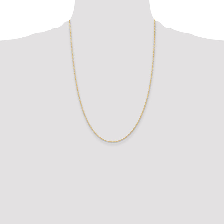 14K 1.15mm Carded Cable Rope Chain