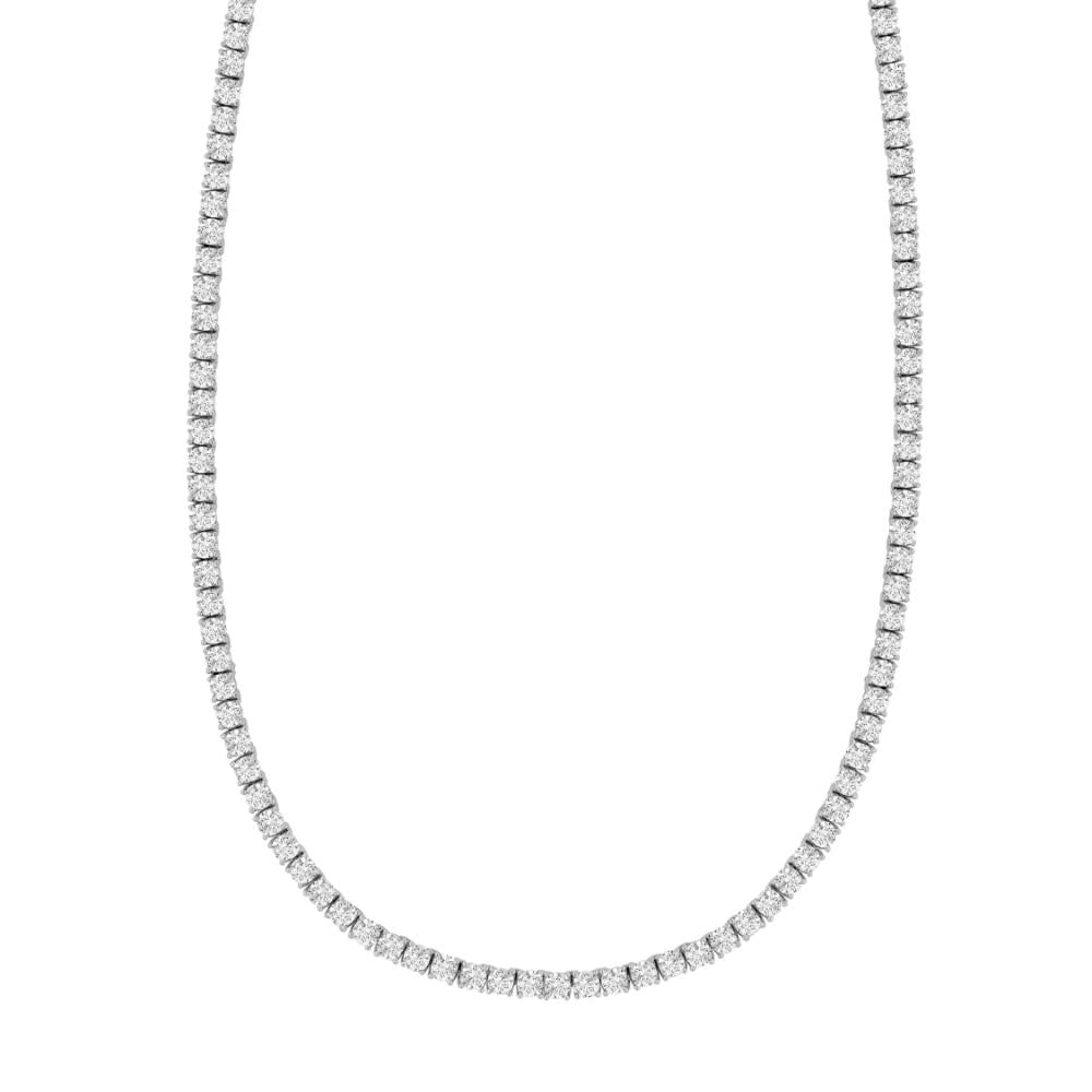 Silver White CZ Tennis Bracelet
