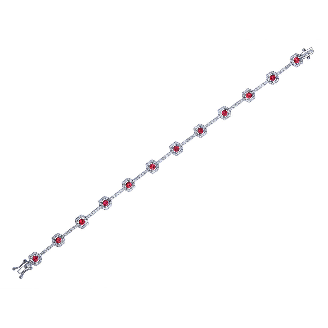 Novell Global - Ruby and Diamond Bracelet