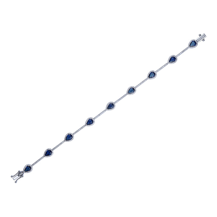 Novell Global - Blue Sapphire and Diamond Bracelet