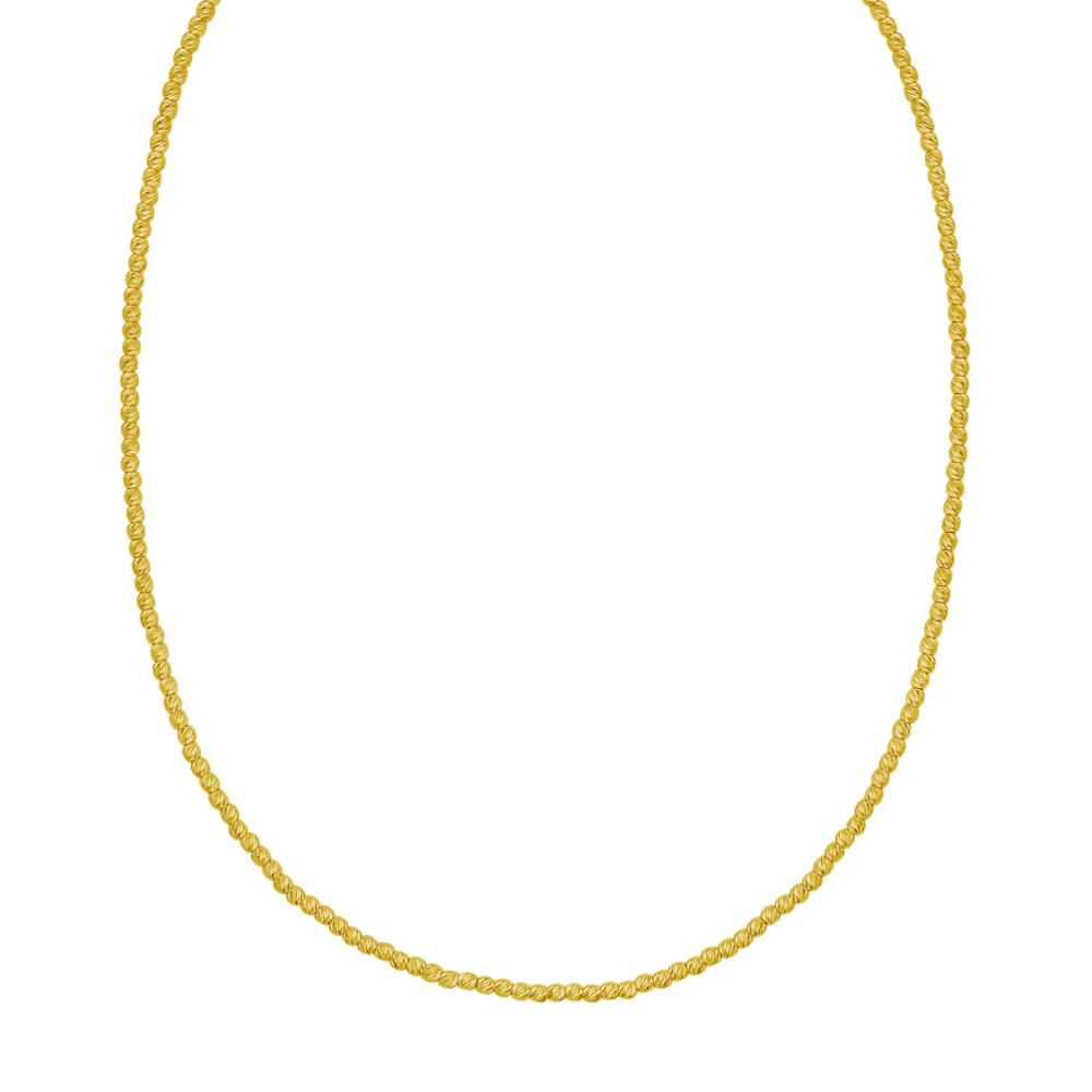14K 2.3mm Bead Chain Bracelet