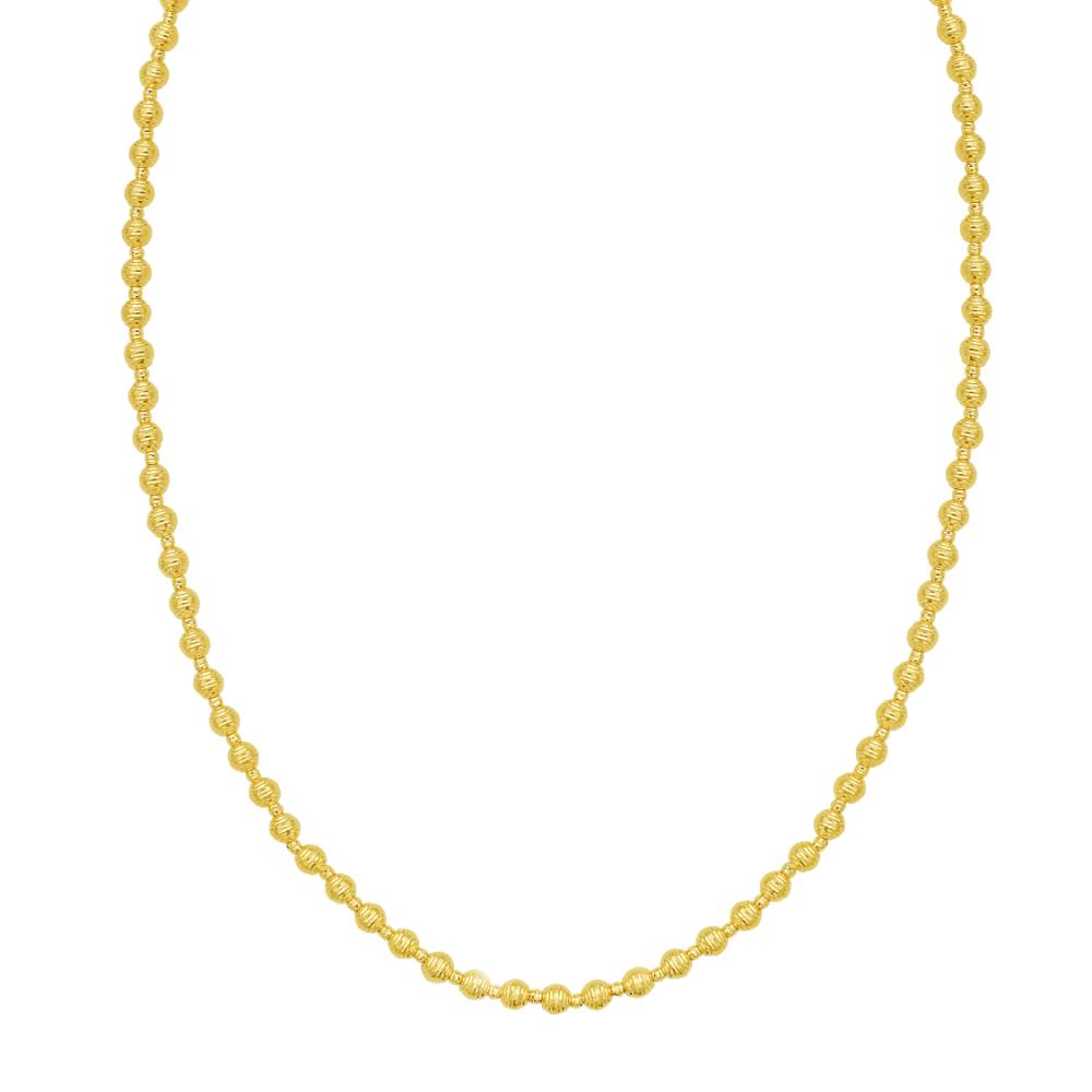 14K Disco DC Bead Bracelet