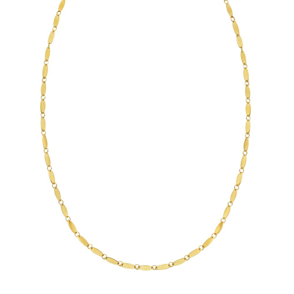 14K Flat Pebble Bracelet
