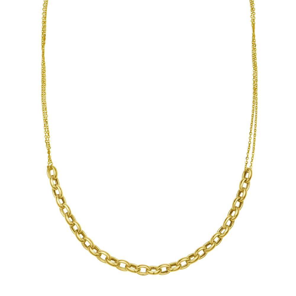 14K Adjustable Rolo Link Necklace
