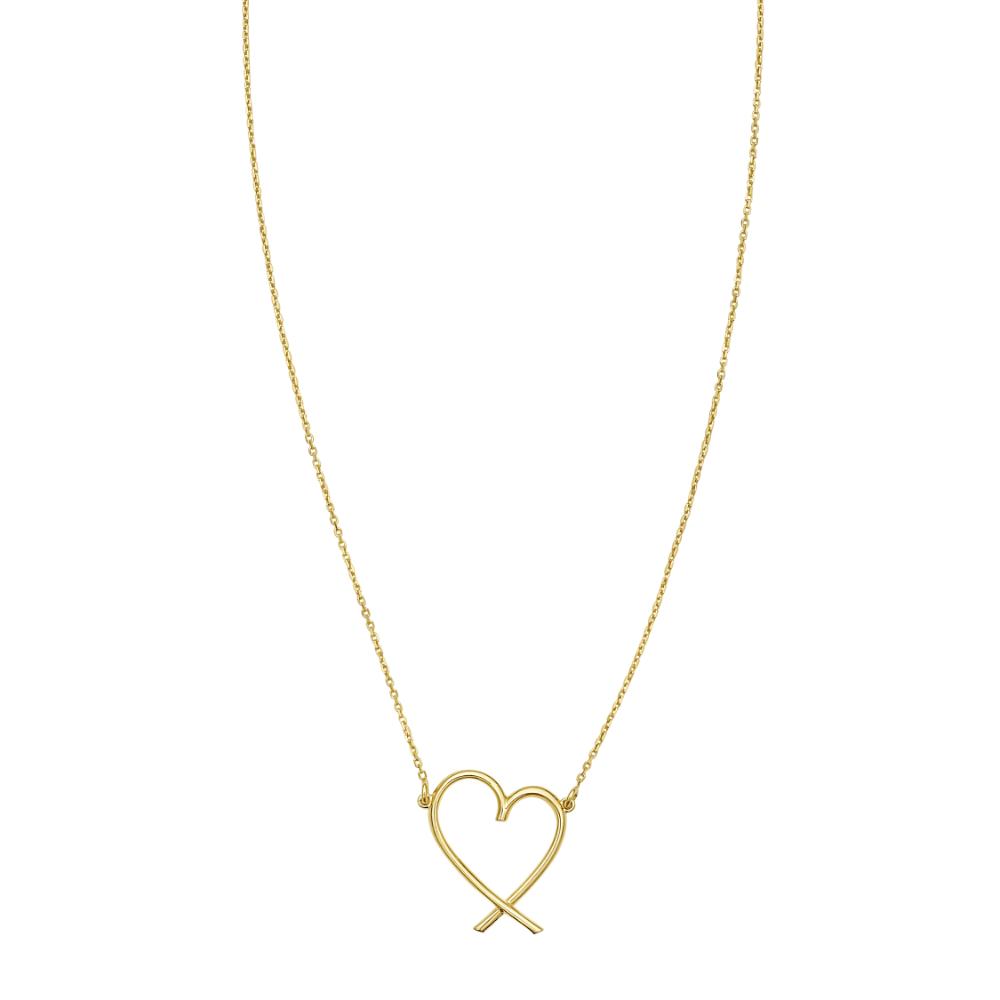 14K Delicate Heart Necklace
