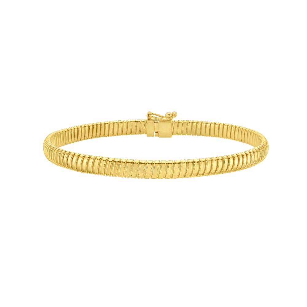 14K 5mm Tubogas Bracelet