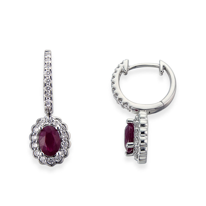 Novell Global - Earrings with Diamonds and Rubies