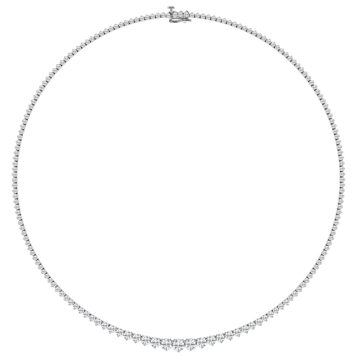 14K White Gold Lab Diamond Rivera Pendant Necklace
