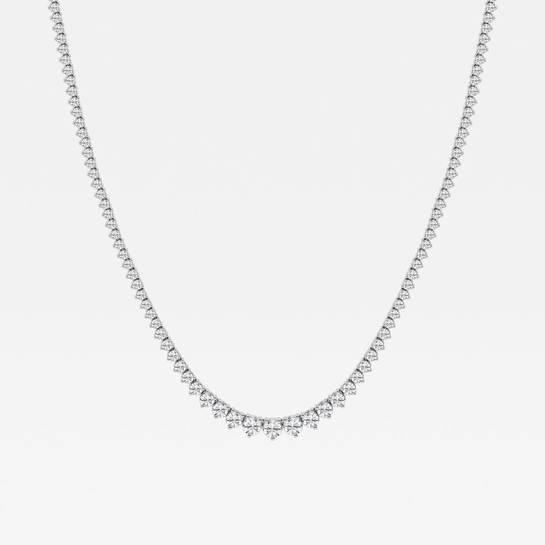 14K White Gold Lab Diamond Rivera Pendant Necklace