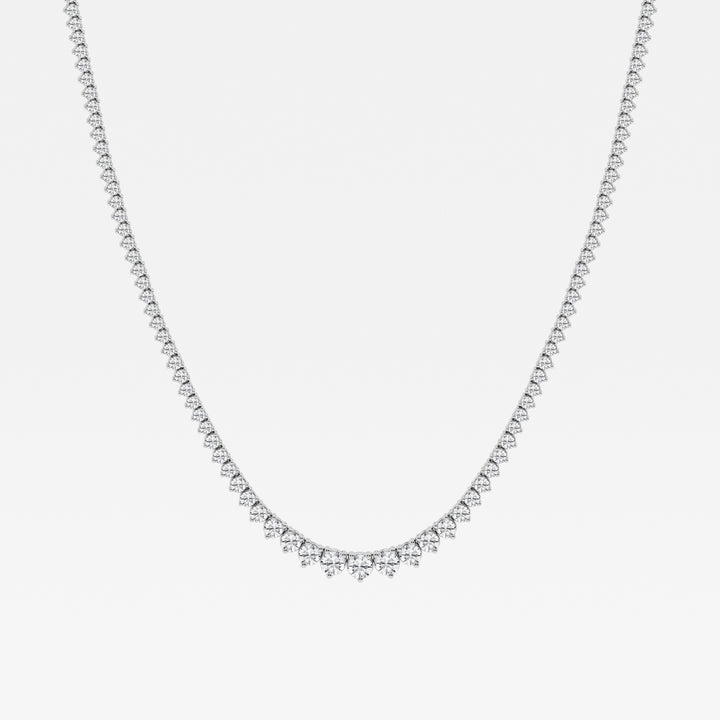 14K White Gold Lab Diamond Rivera Pendant Necklace