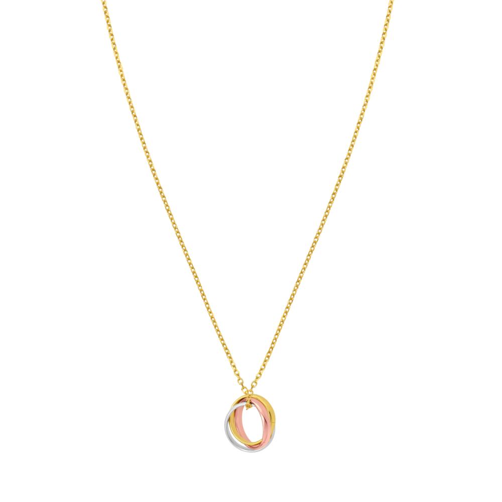 14K Trinity Chain Bracelet