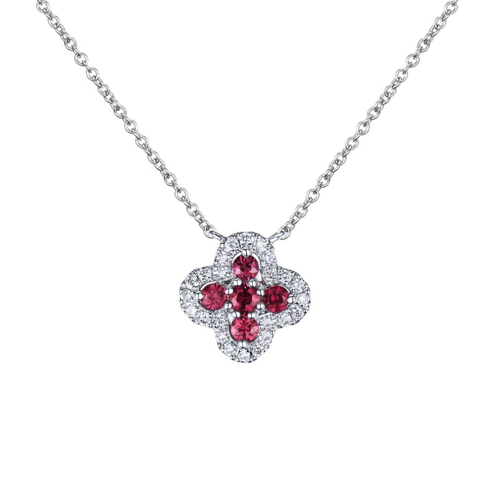 Novell Global - Diamond Necklace with Blue Sapphire