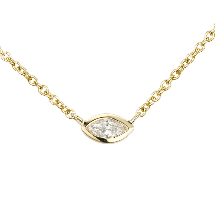Novell Global - Diamond Necklace with Blue Sapphire