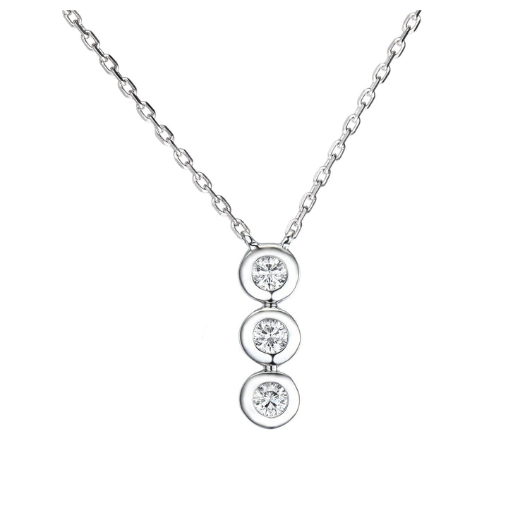 Novell Global - Diamond Necklace with Marquis (0.10CTW)