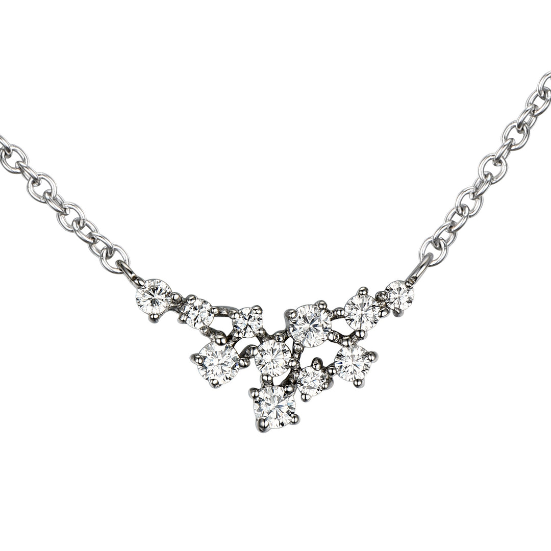 Novell Global - Diamond Pendant with Baguette (0.15CTW)