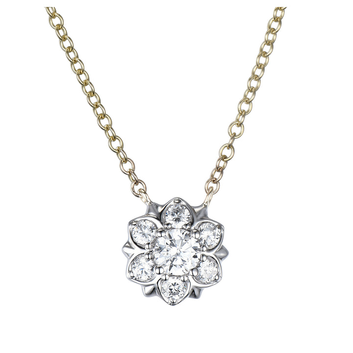 Novell Global - Diamond Pendant with Baguette and Princess Cut (0.25CTW)