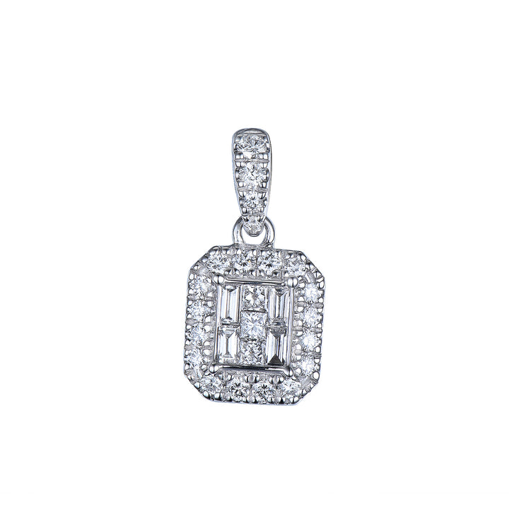 Novell Global - Diamond Pendant with Baguette and Princess Cut