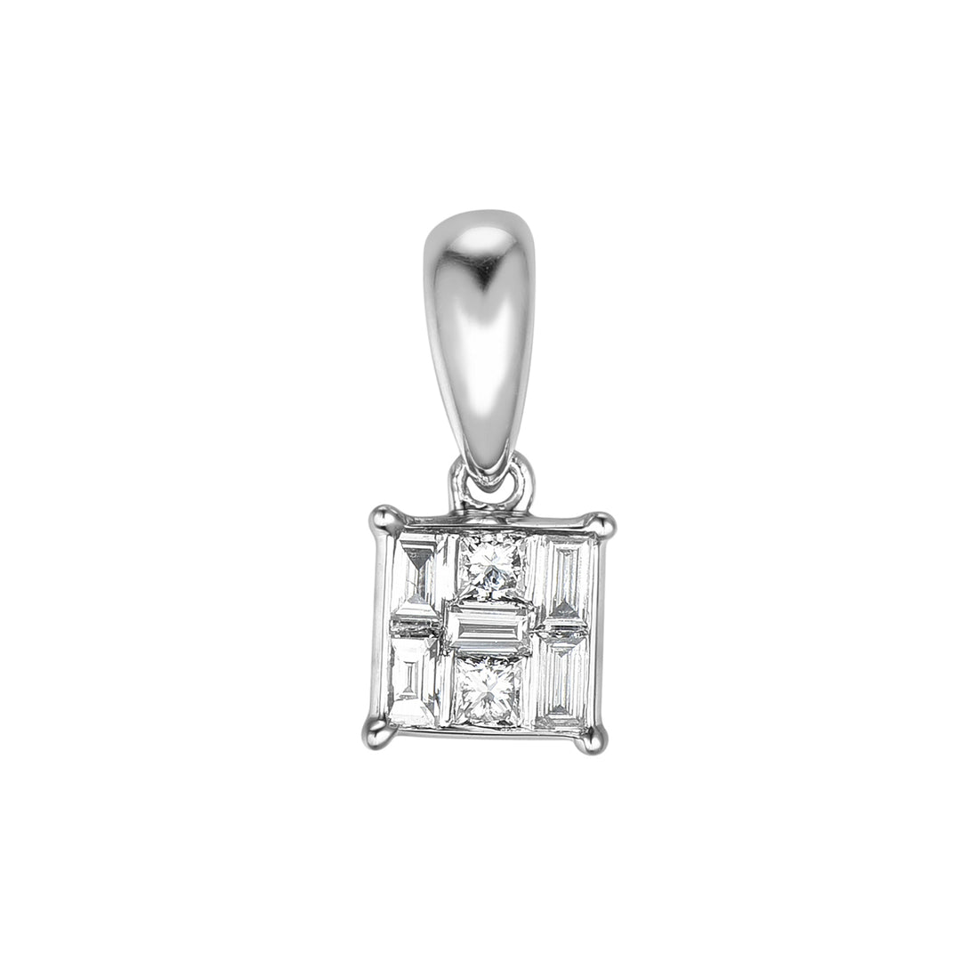 Novell Global - Diamond Pendant  with Baguette