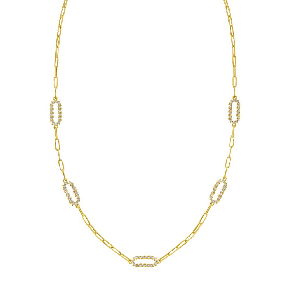 14K DiamonOro Paperclip Bracelet