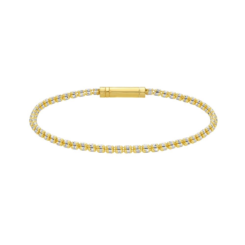 14K 2.74mm Fancy Ice Chain Bracelet