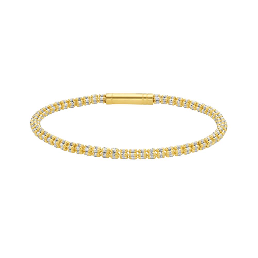 14K  3.3mm Fancy Ice Chain Bracelet
