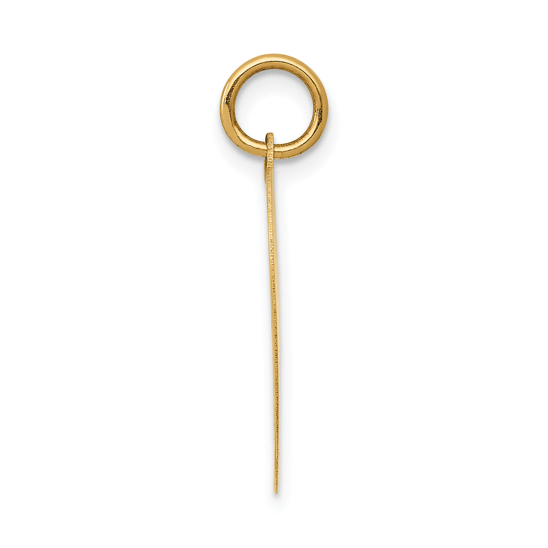 14k HAPPY BIRTHDAY Heart Disc Charm