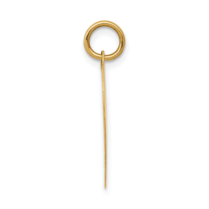 14k HAPPY BIRTHDAY Heart Disc Charm