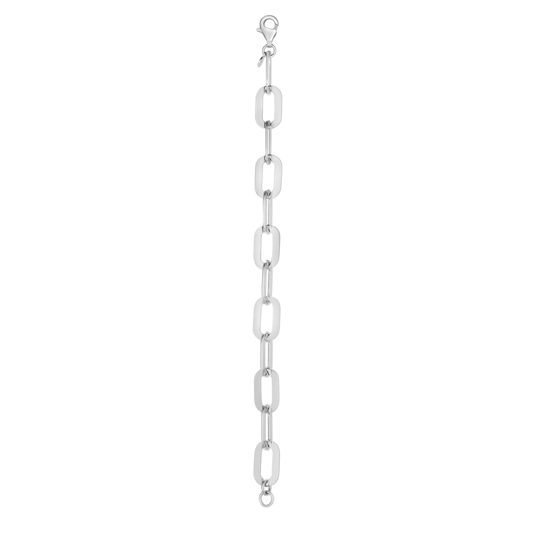 Sterling Silver Italian Link Paperclip Chain