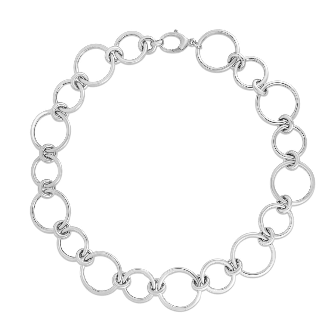 Silver Round Link Chain