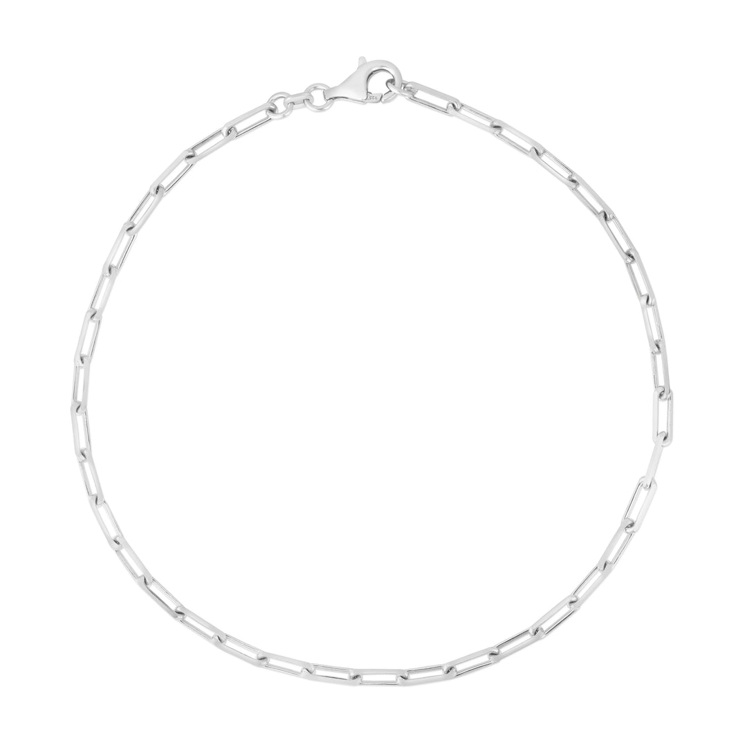 Silver 3mm Paperclip Chain