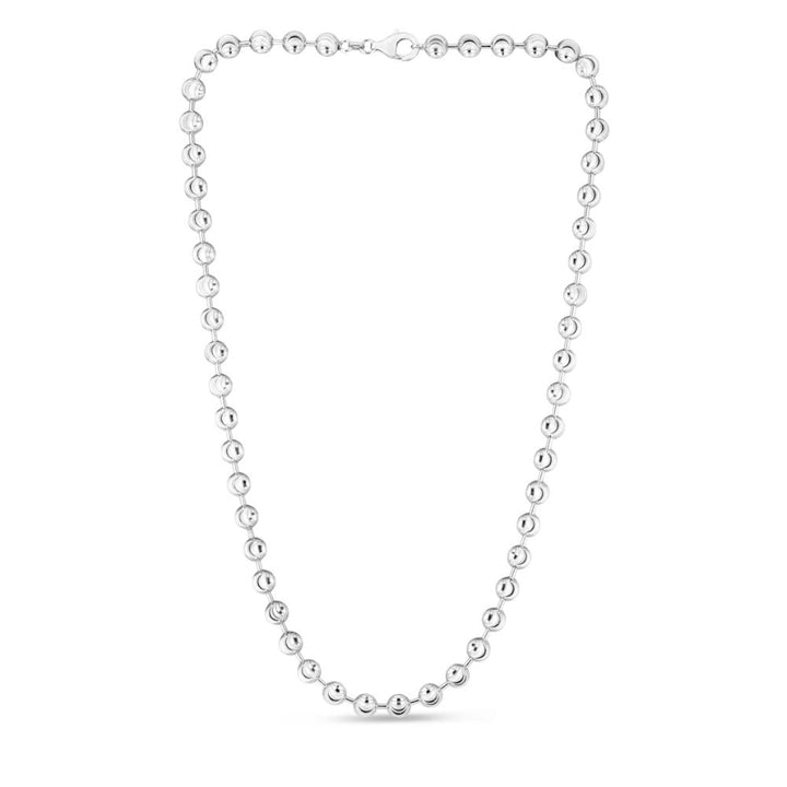 Sterling Silver 6mm Moon-cut Bead Chain