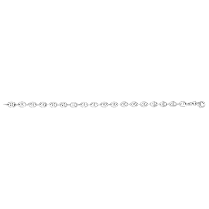 Silver 3.7mm Puffed Mariner Chain