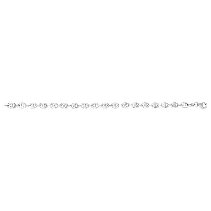 Silver 3.7mm Puffed Mariner Chain