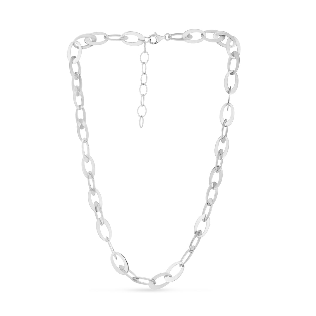 Sterling Silver Italian Oval Links Chain