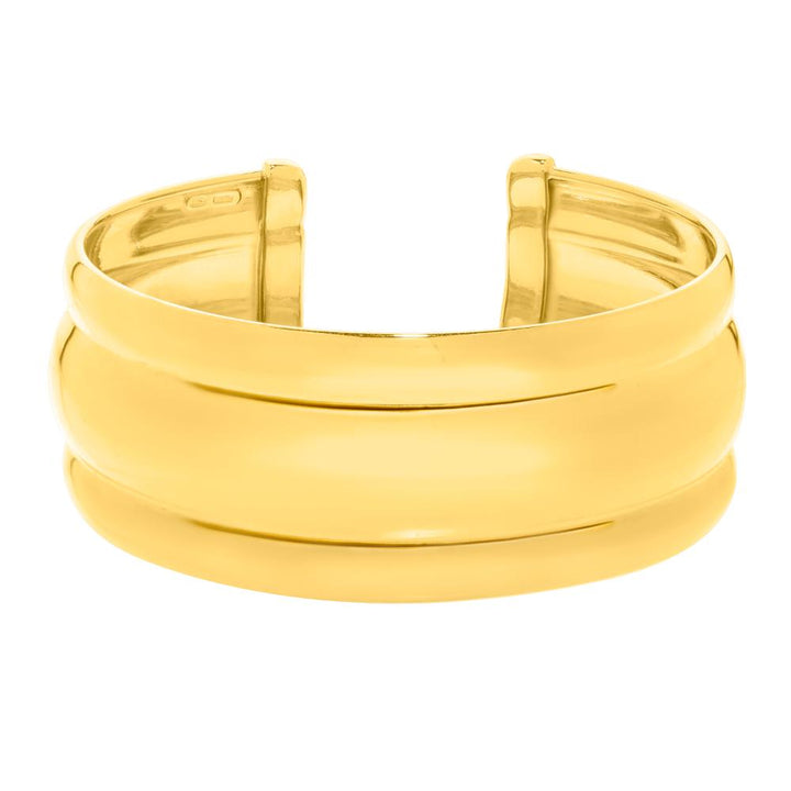 Silver Plated Bold Ribbed Cuff