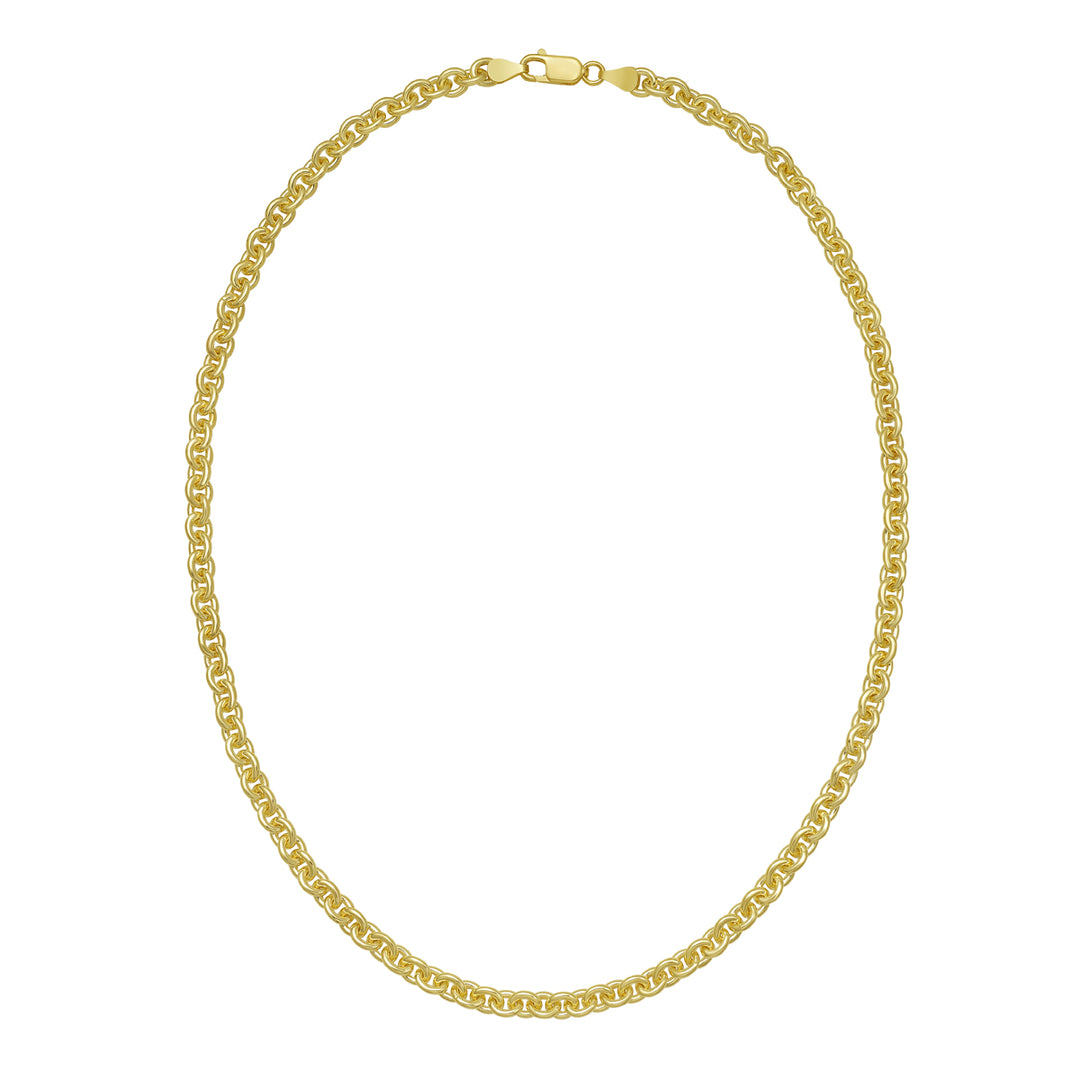 Gold Over Silver 5.7mm Rolo Chain