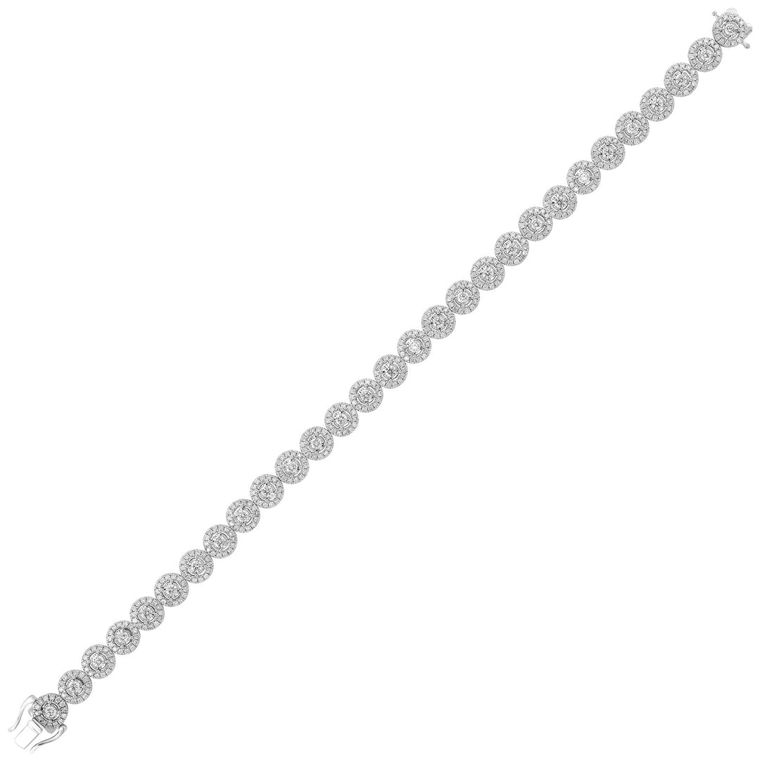 14Kt White Gold Diamond 4Ctw Bracelet