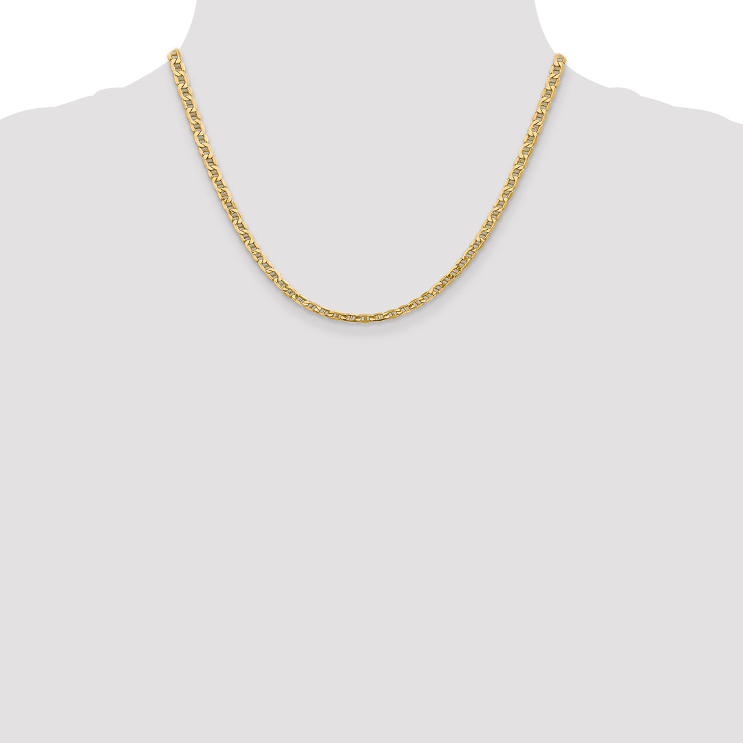 14k 4mm Semi-Solid Anchor Chain