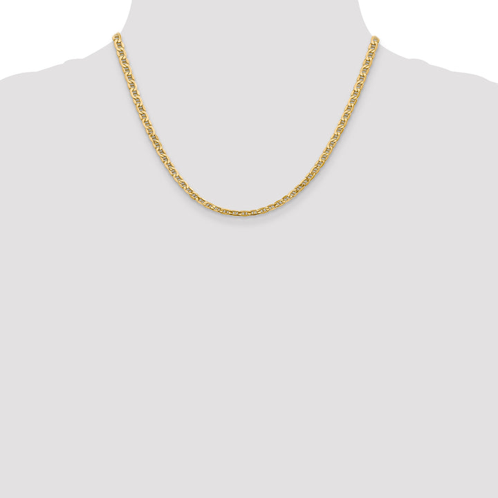 14k 4mm Semi-Solid Anchor Chain