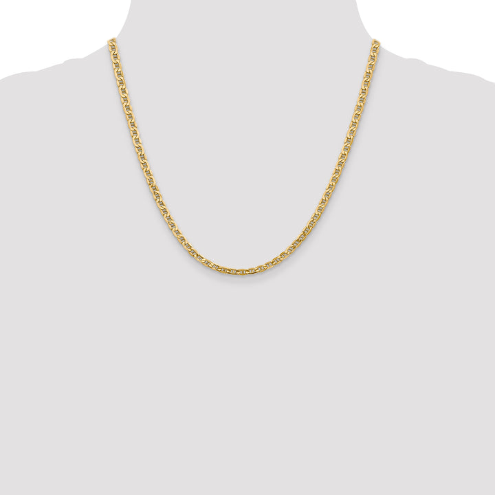 14k 4mm Semi-Solid Anchor Chain