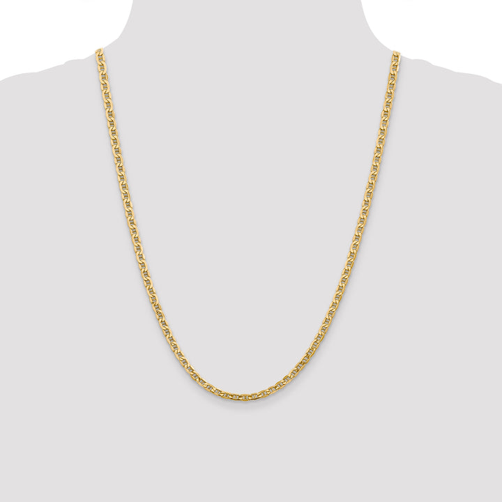 14k 4mm Semi-Solid Anchor Chain