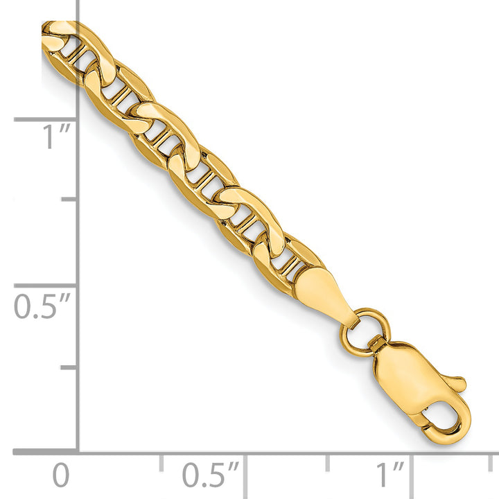 14k 4mm Semi-Solid Anchor Chain
