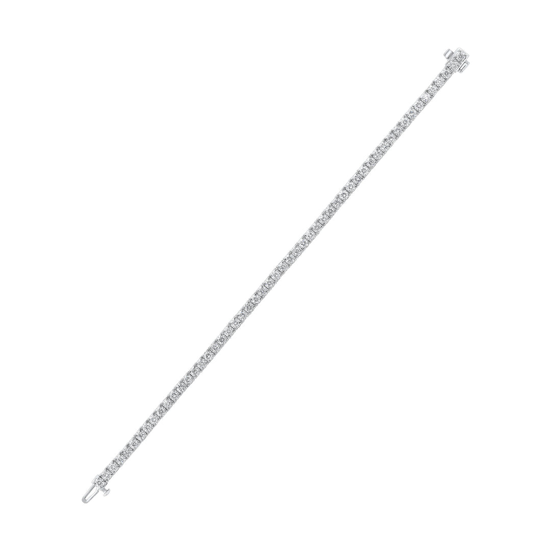 14Kt White Gold Diamond 3Ctw Bracelet