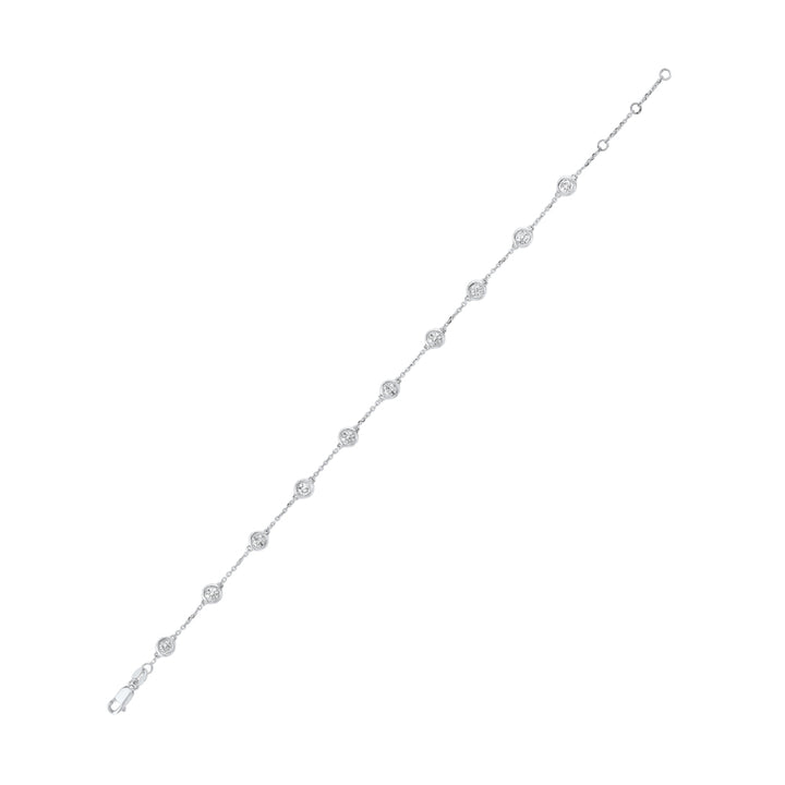 14Kt White Gold Diamond 1Ctw Bracelet
