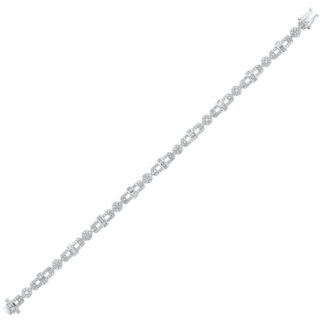 14Kt White Gold Diamond 2Ctw Bracelet
