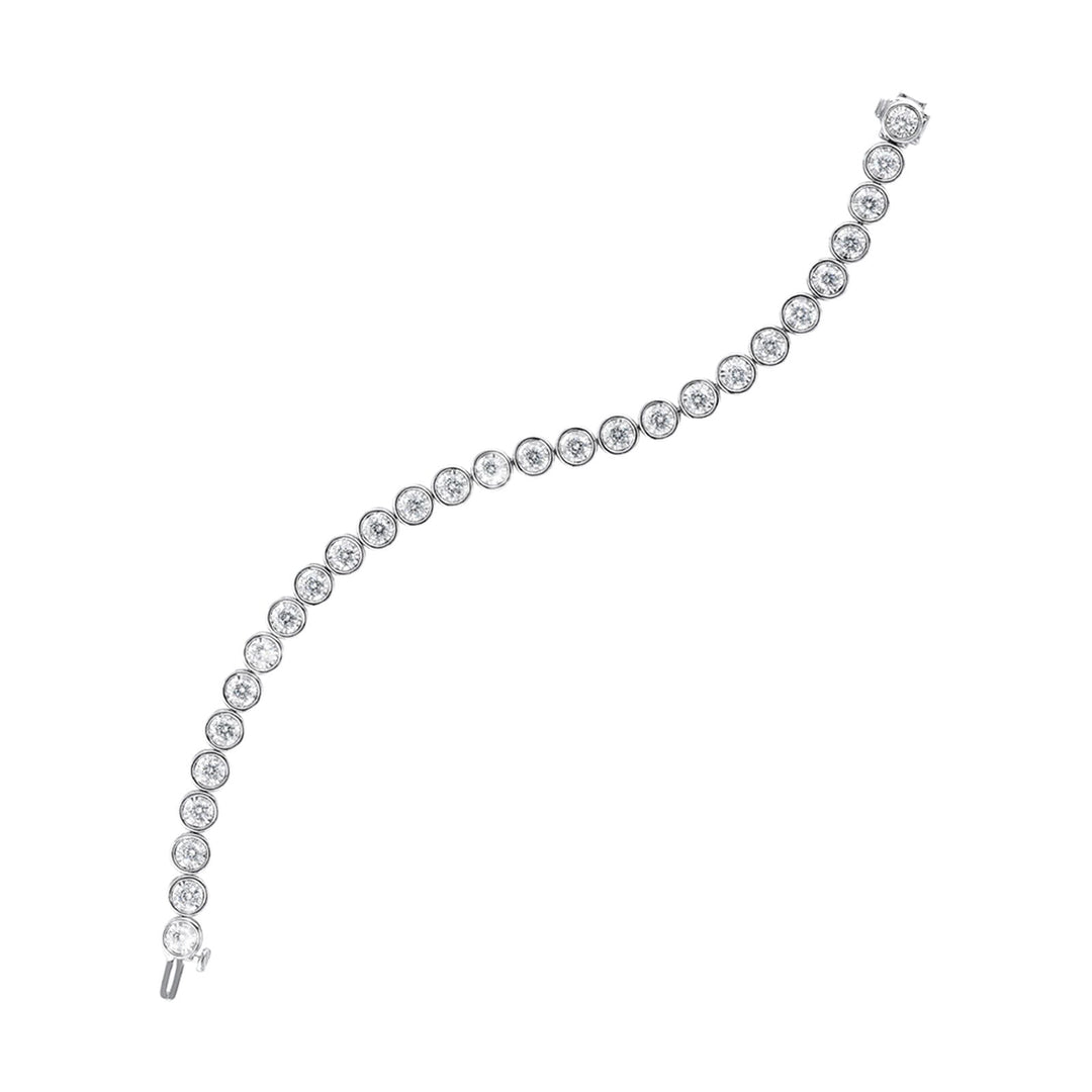 14Kt White Gold Diamond 3Ctw Bracelet