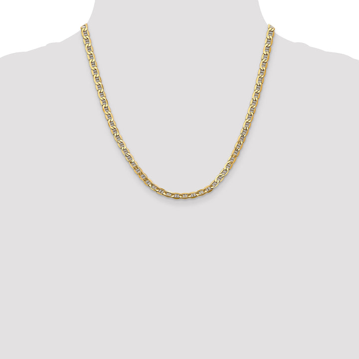 14k 4.75mm Semi-Solid Anchor Chain