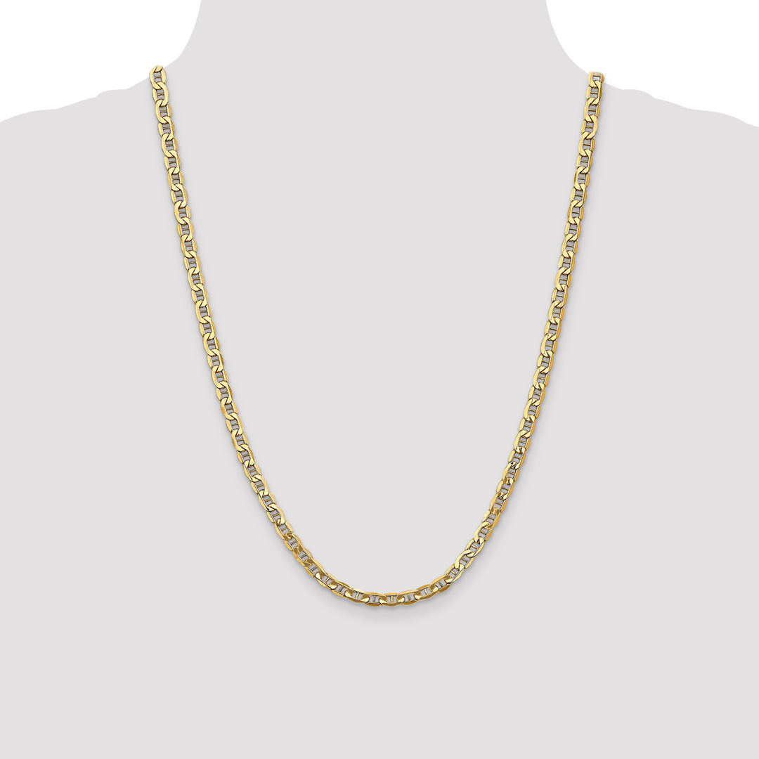 14k 4.75mm Semi-Solid Anchor Chain